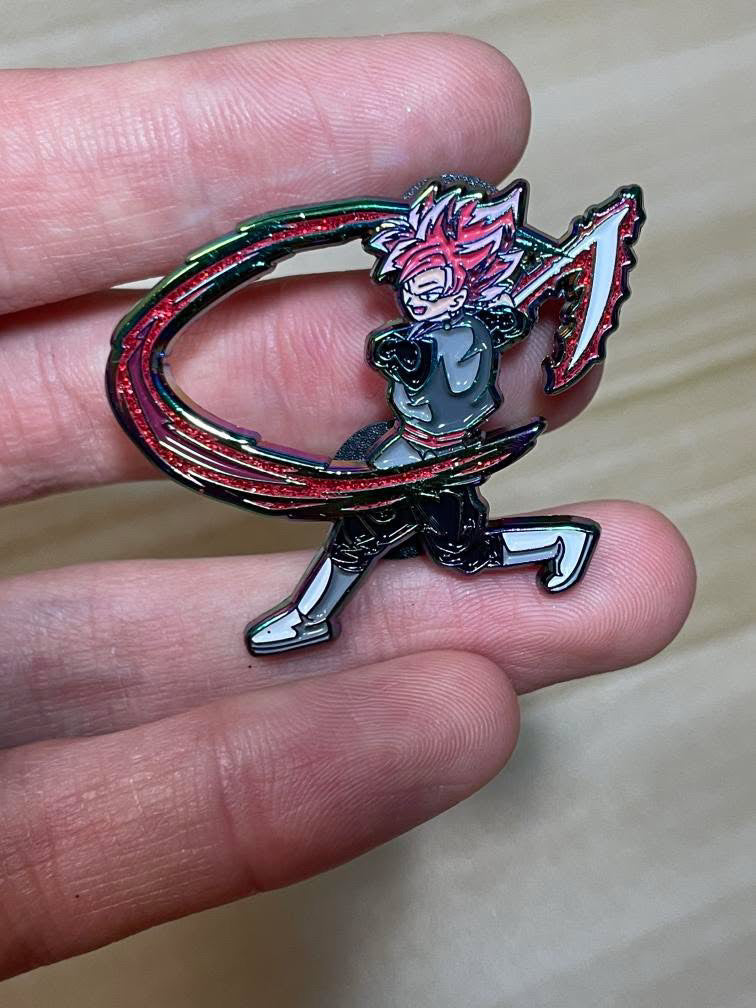 Swinging Goku Black Pin