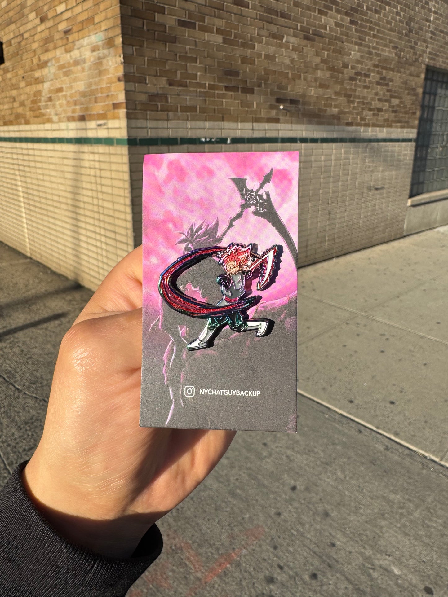 Swinging Goku Black Pin