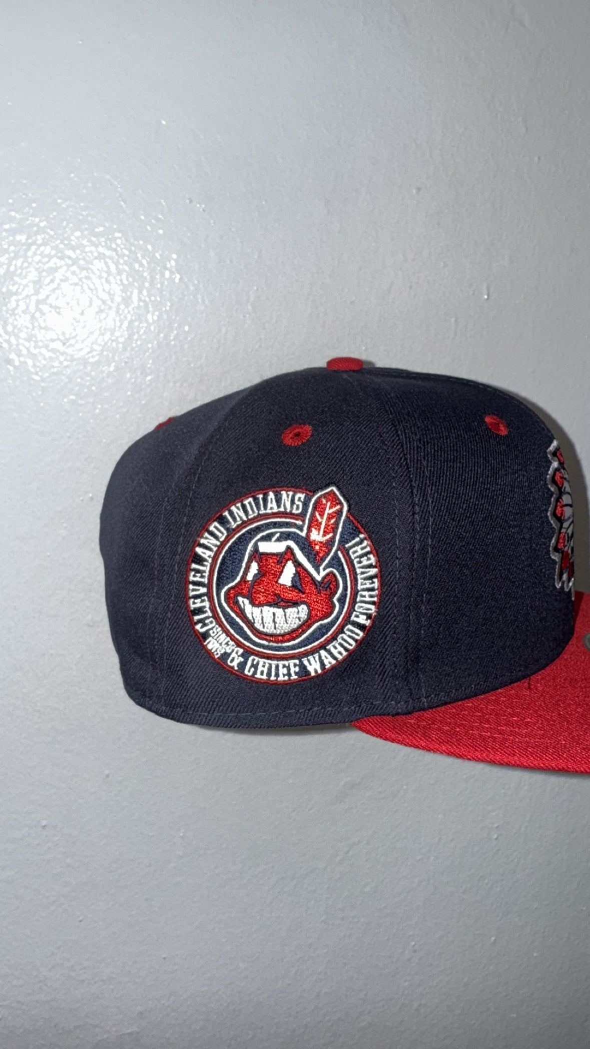 New Era 59fifty Navy Cleveland Indians
