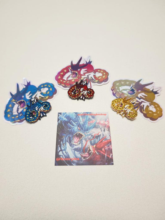 Infinity Blue Gyarados Pin Set