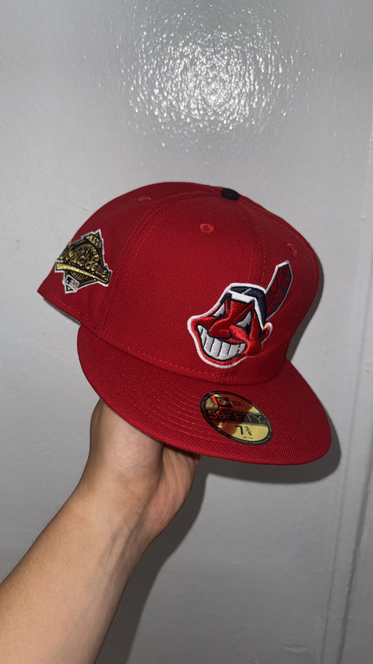 New Era 59fifty Red Cleveland Indians